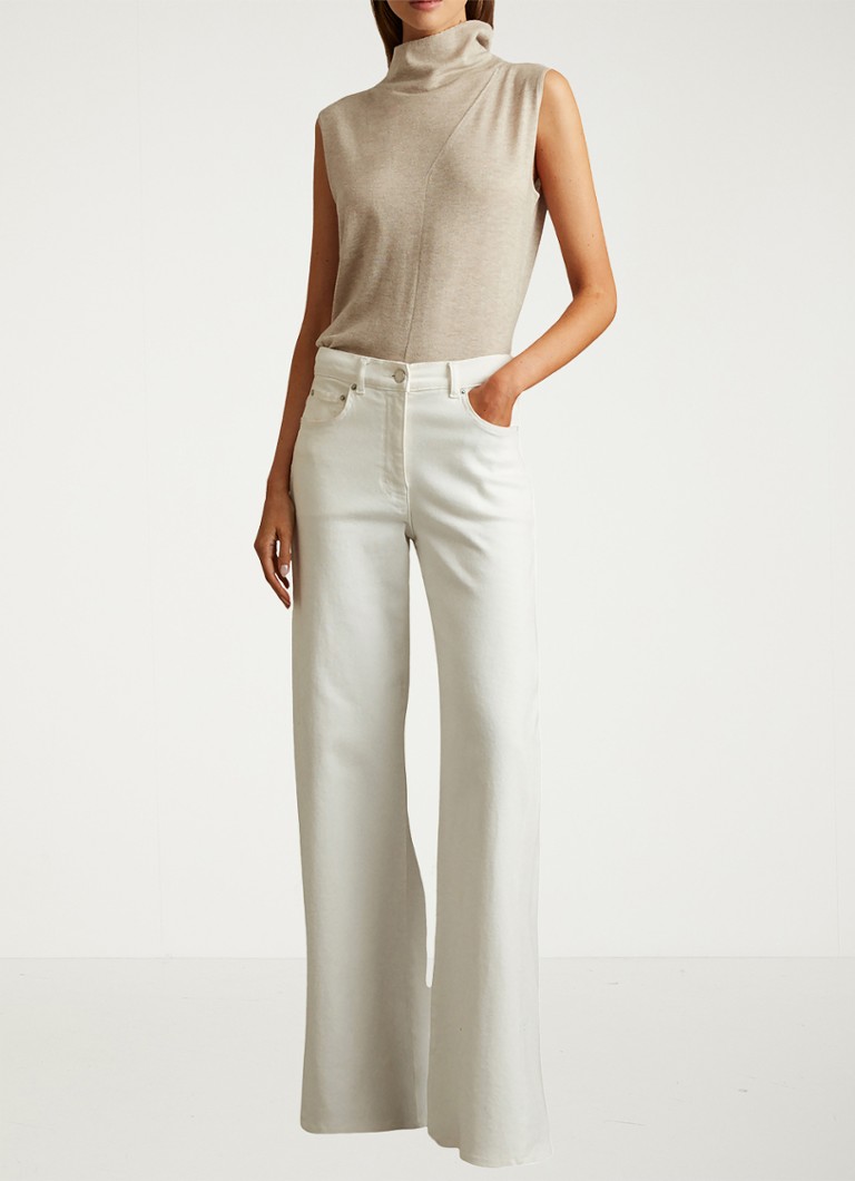 Top a collo alto in lana senza maniche Reiss Harper