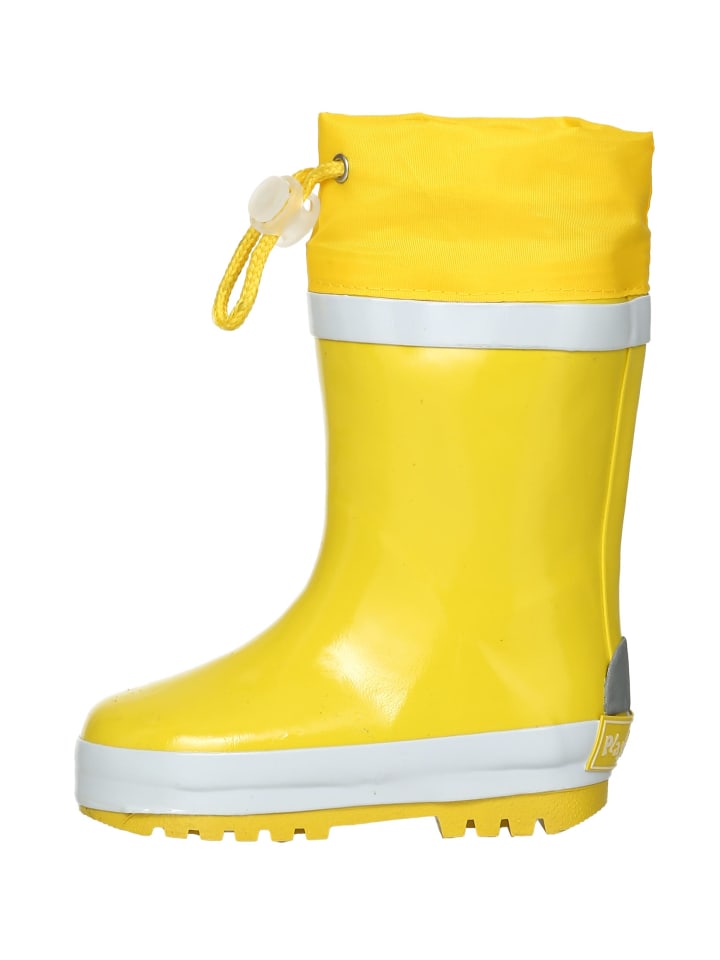 Playshoes Gummistiefel Basic gefüttert in Gelb günstig kaufen