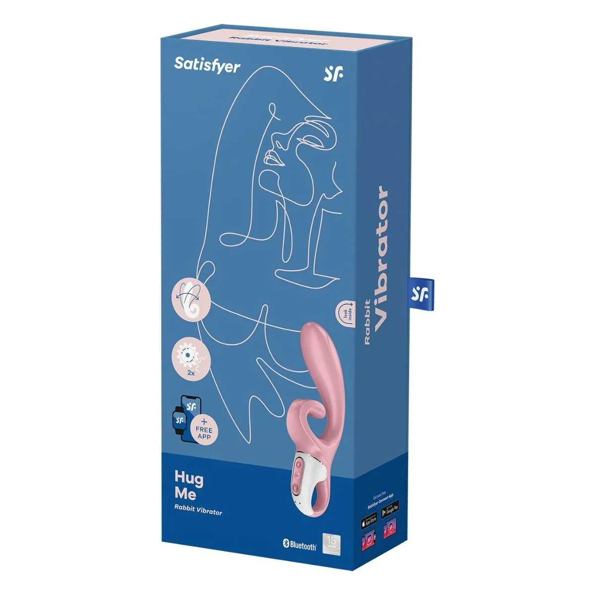 „Satisfyer Hug Me Pink“ intymios higienos masažuoklis