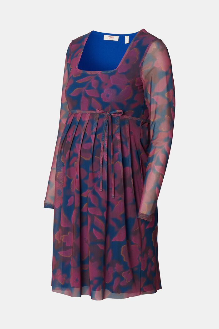 MATERNITY Minikleid aus bedrucktem Mesh