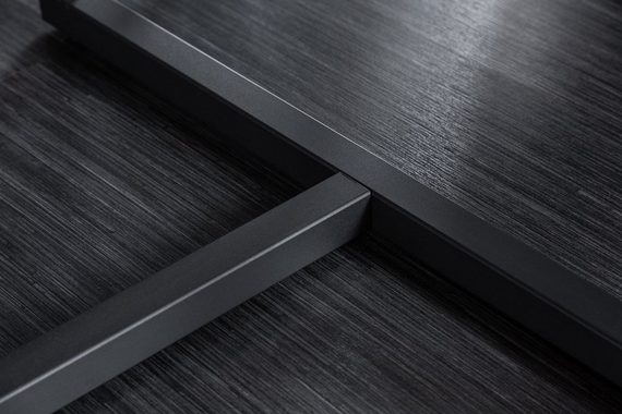 riess-ambiente Esstisch SYMBIOSE 200cm weiß / schwarz (Einzelartikel, 1-St), Esszimmer · Keramik · Metall · Marmor-Optik · Industrial Design