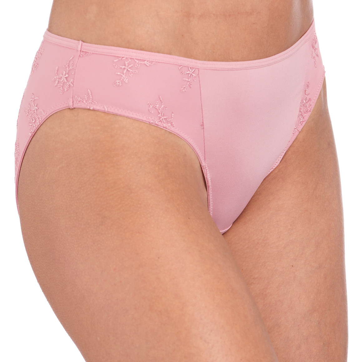 Damen Slip mit floraler Stickerei