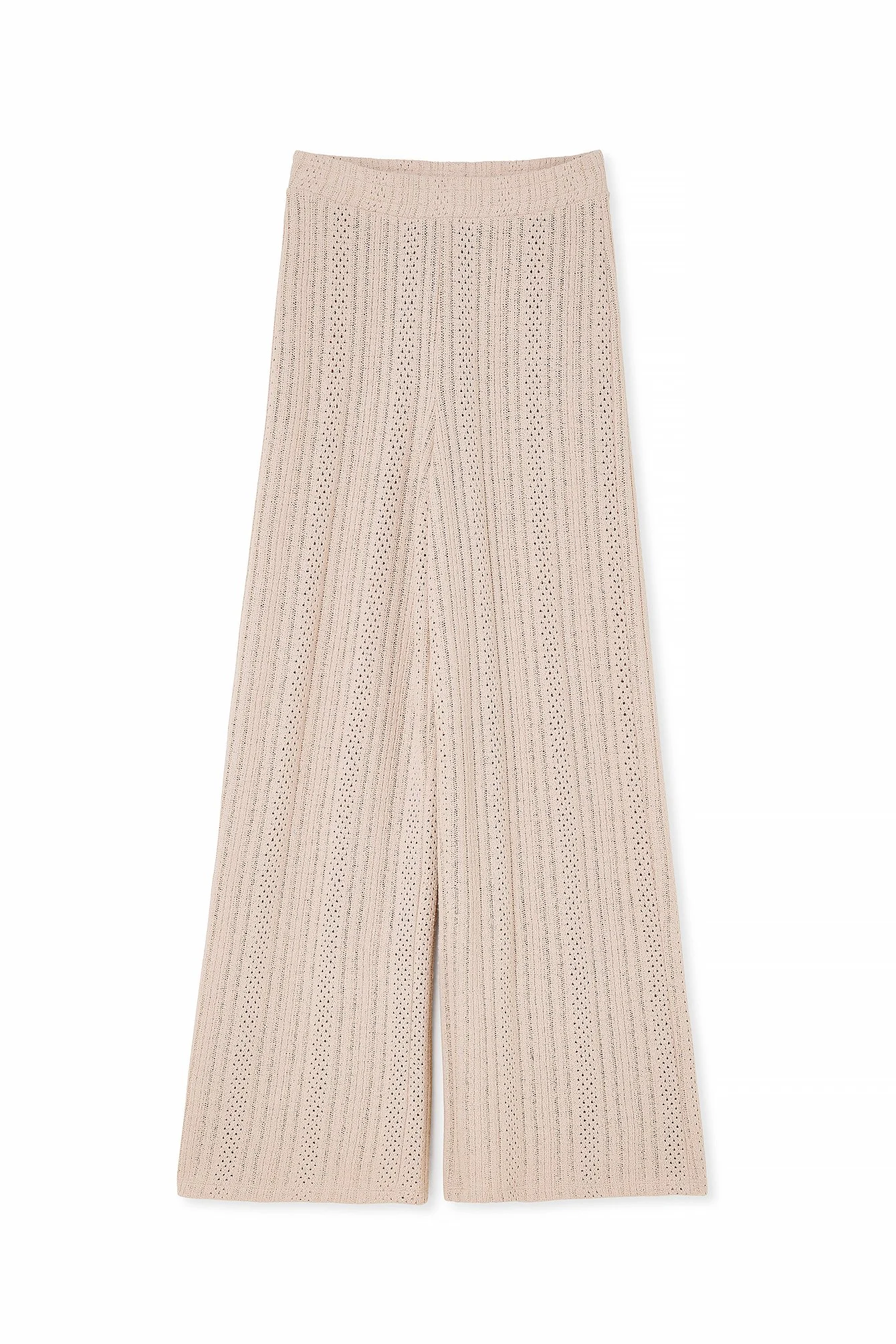 Gehäkelte Hose mit halbhoher Taille