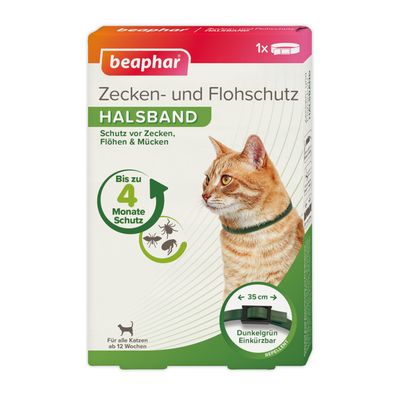 beaphar Zecken- & Flohschutz-Halsband für Katzen