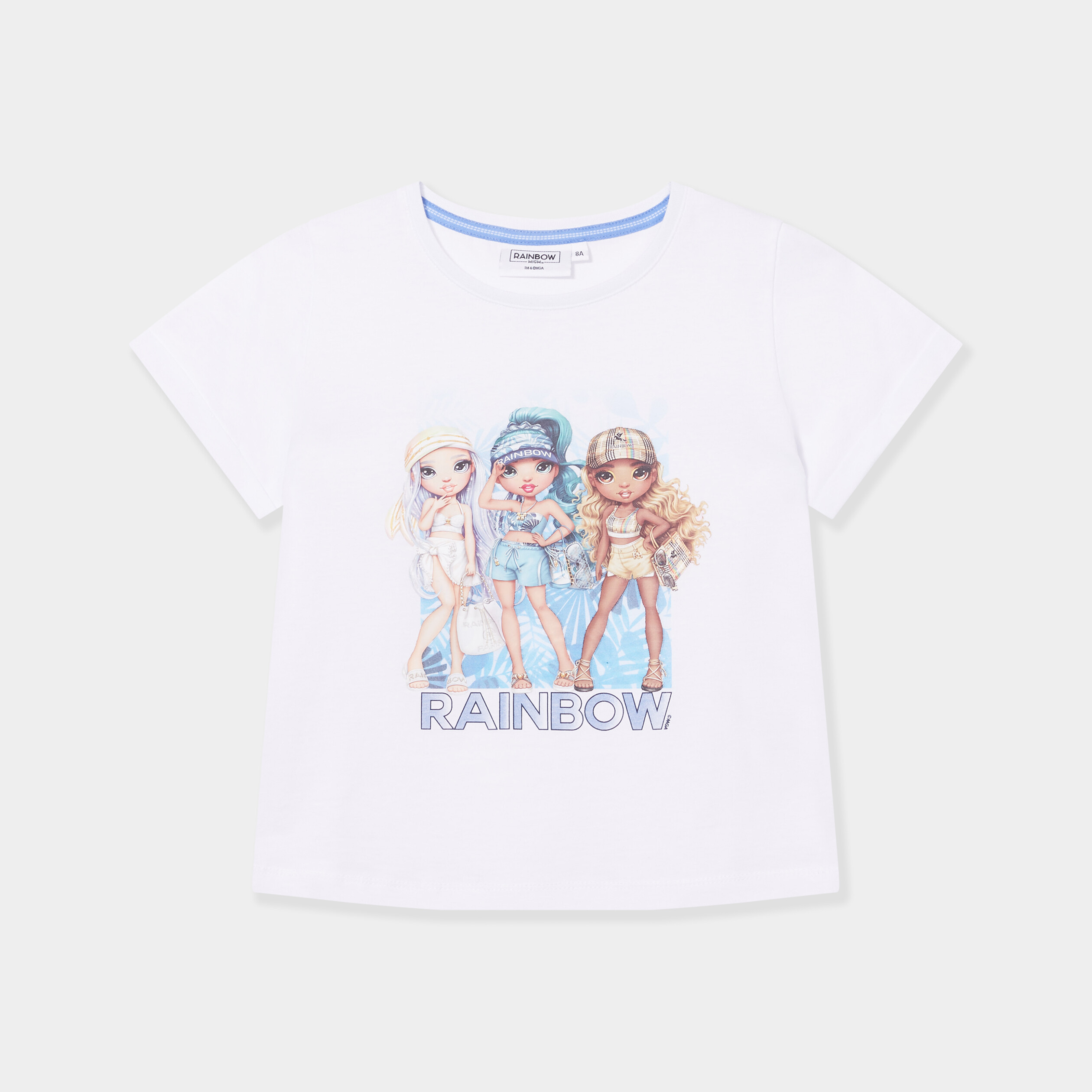 T-shirt manches courtes Rainbow High blanc fille | La Halle