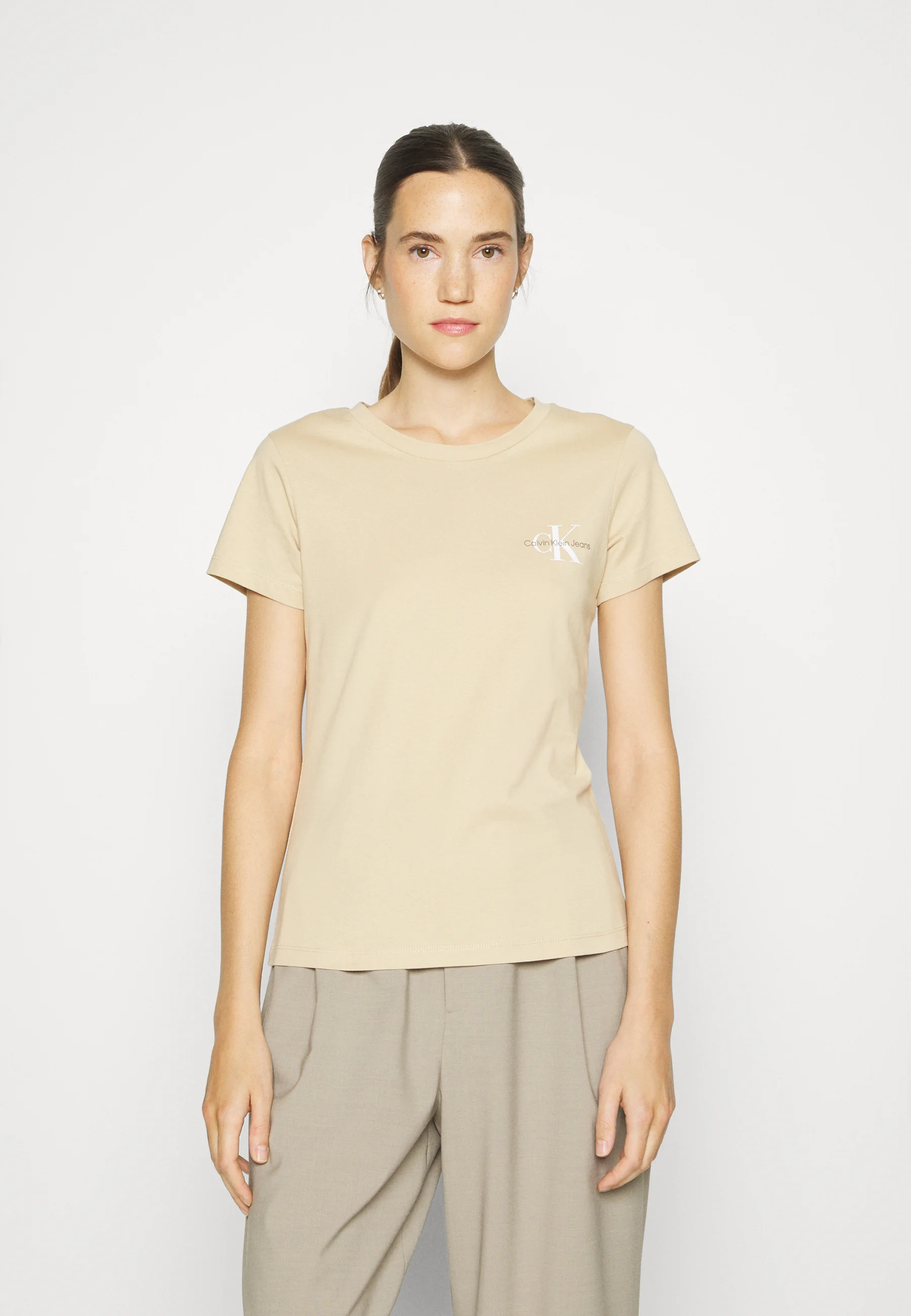 Calvin Klein Jeans MONOLOGUE SLIM TEE PACK DE 2 - Camiseta básica