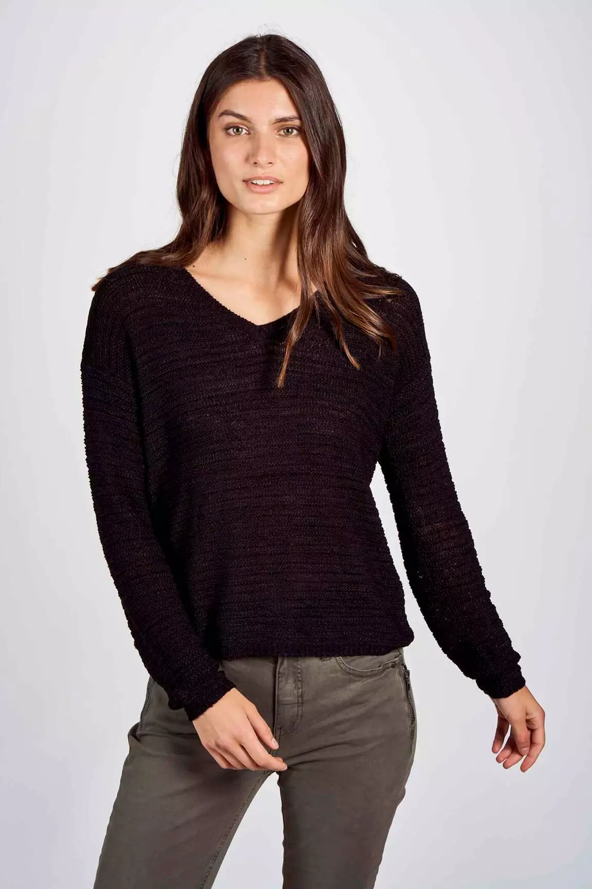 Fransa Pulls Femme couleur noir