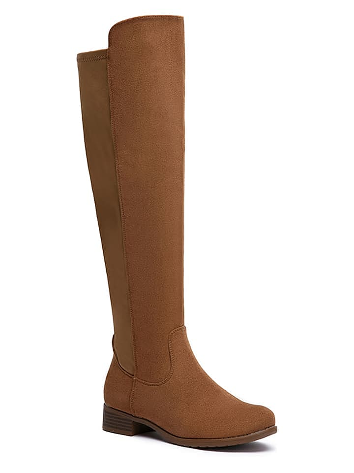 Foreverfolie Stiefel in Hellbraun günstig kaufen 40