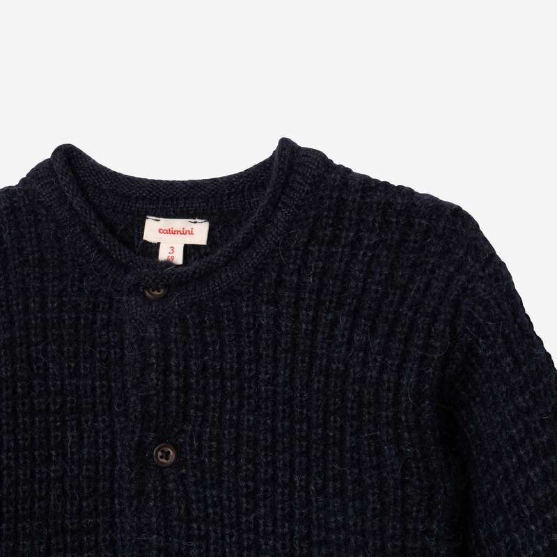 Cardigan bébé tricot marine bleu Catimini