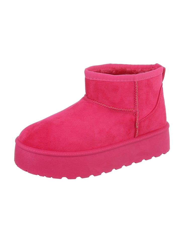 Ital-Design Stiefelette in Pink günstig kaufen