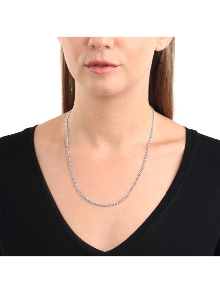Amor Halskette Edelstahl in Silber günstig kaufen 50 cm