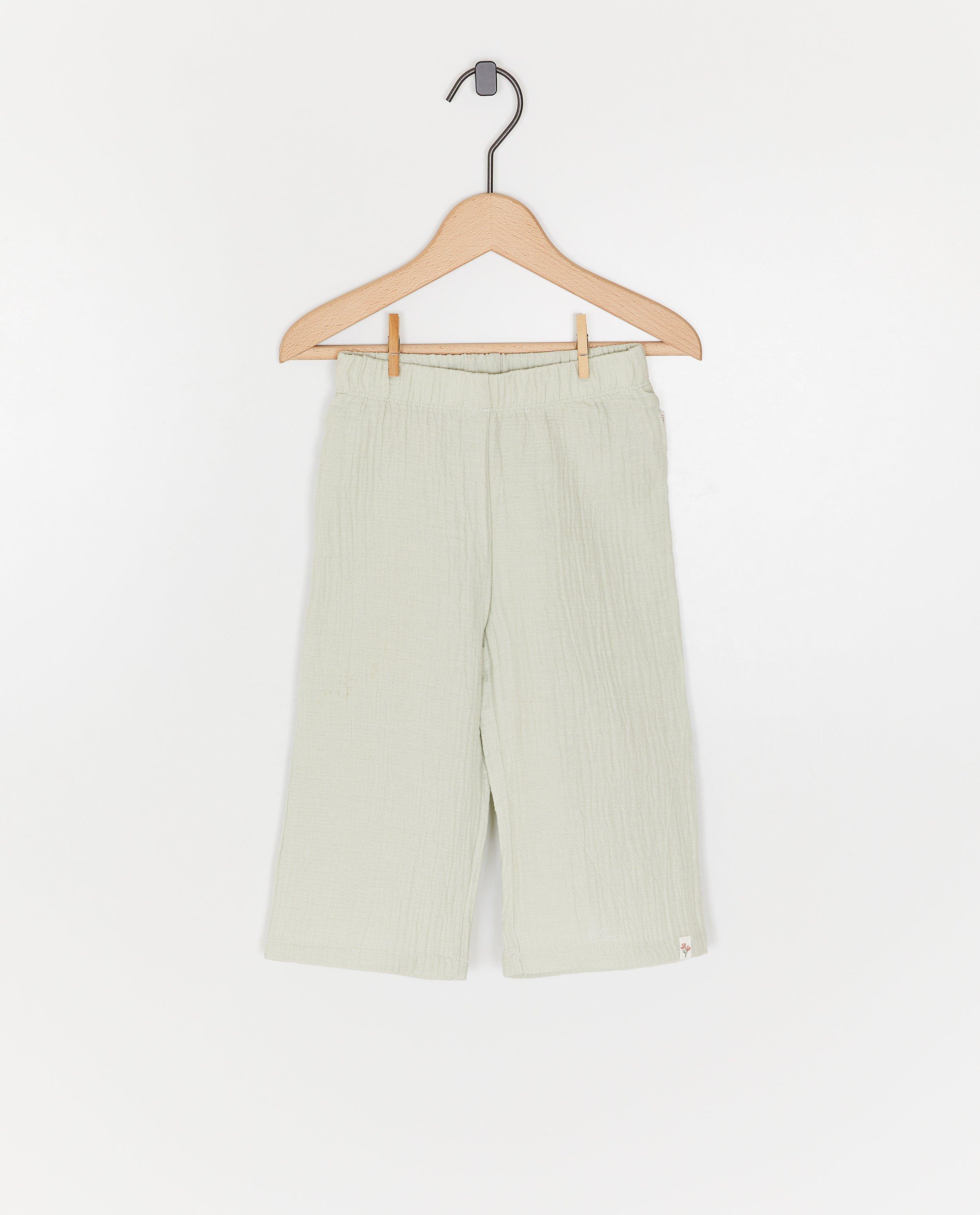 Pantaloni Little Dutch Tetra verde deschis