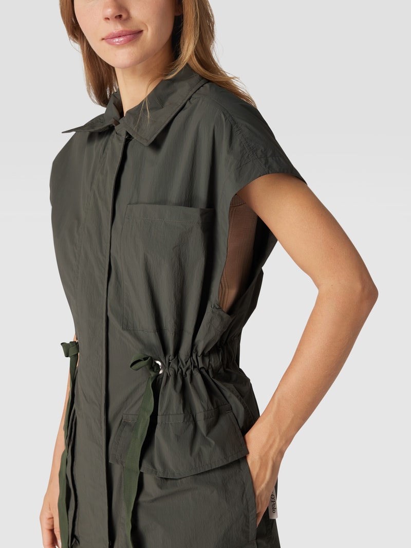 Weste mit Taillenband in khaki