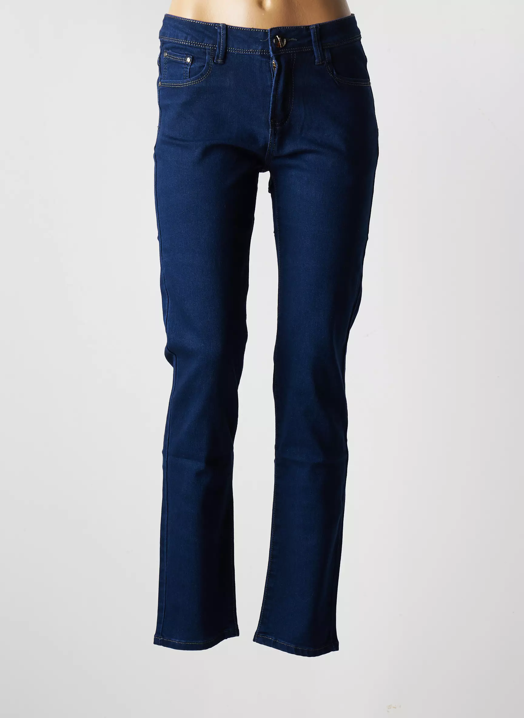 X Max Jeans Coupe Slim Femme couleur bleu
