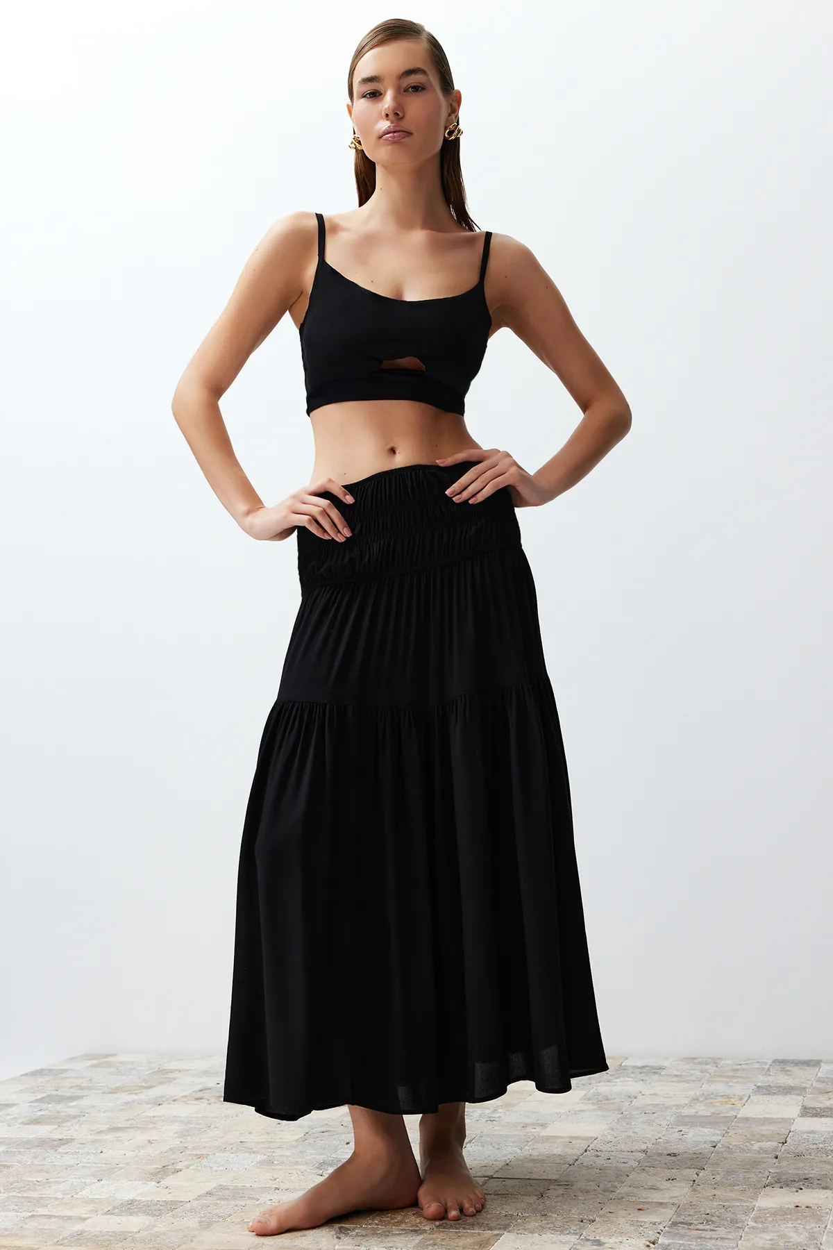 Trendyol Collection  Zweiteiler - Schwarz - Regular Fit