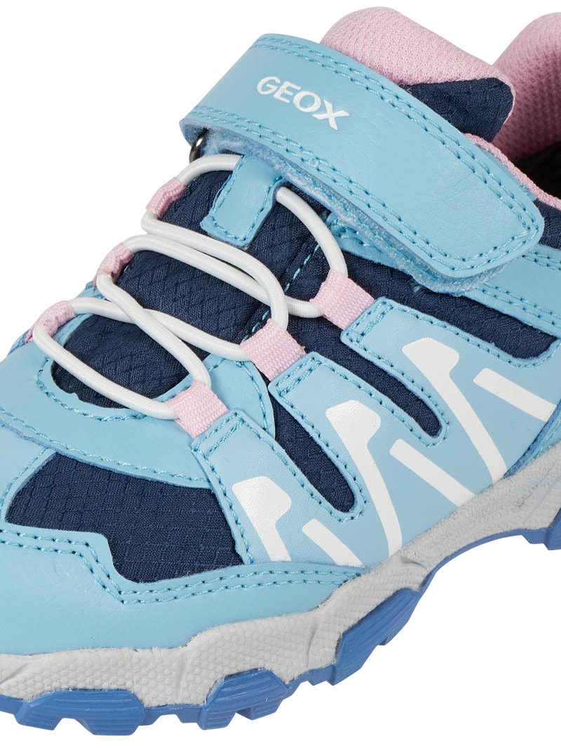 Sneaker mit Klettverschluss Modell 'MAGNETAR GIRL' in hellblau