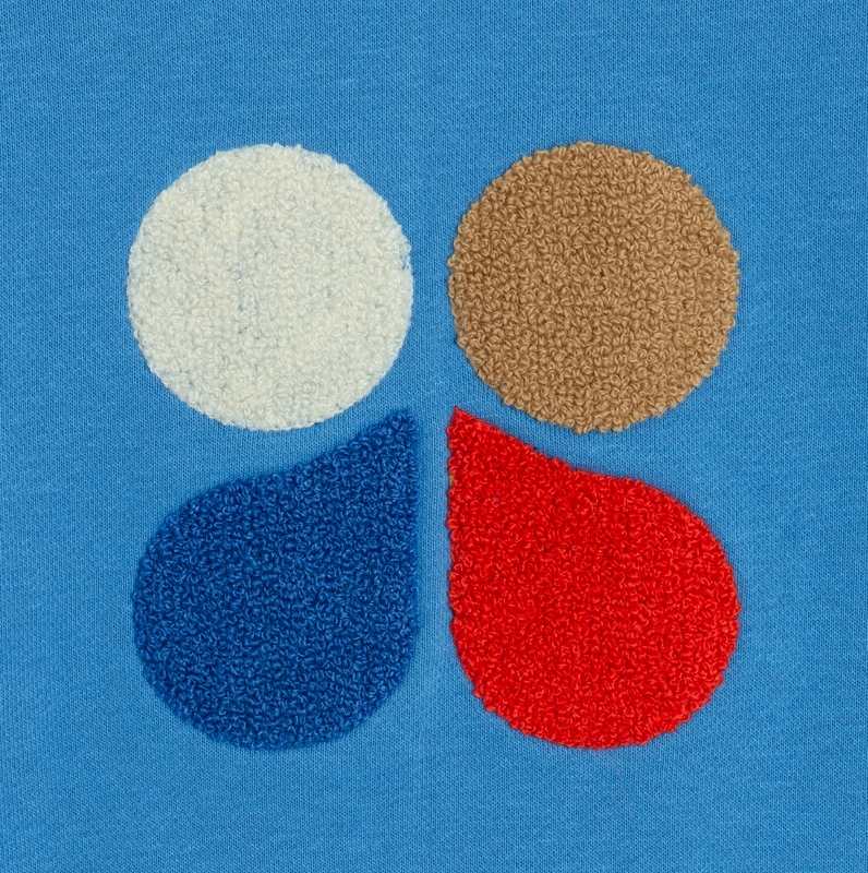 Sweat bébé garçon bleu en coton recyclé Catimini