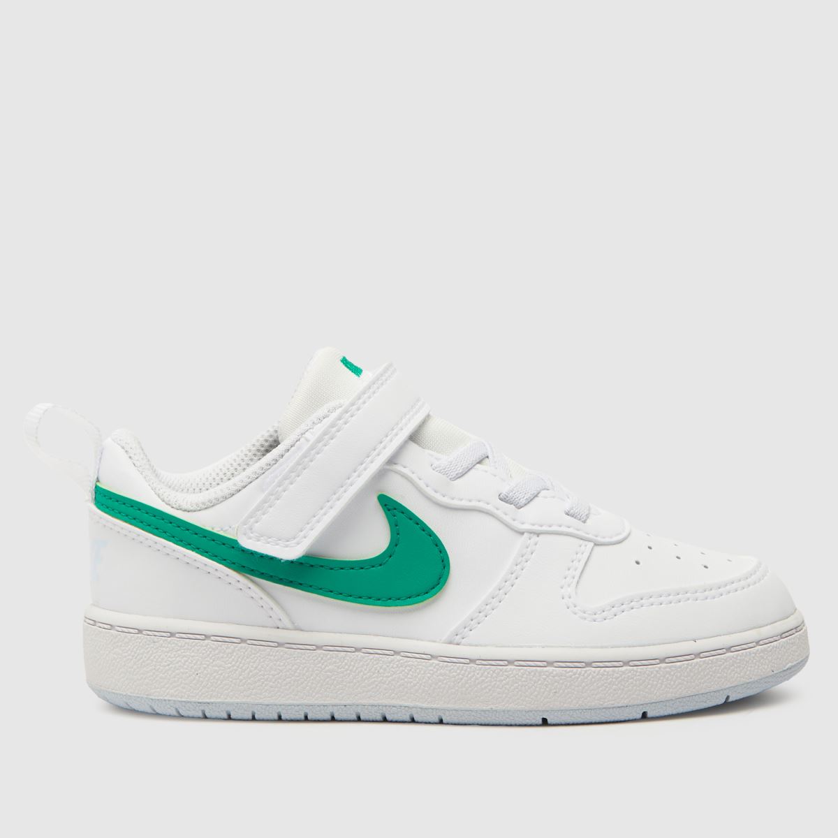 Nike vita & gröna Court Borough låga sneakers för småbarn
