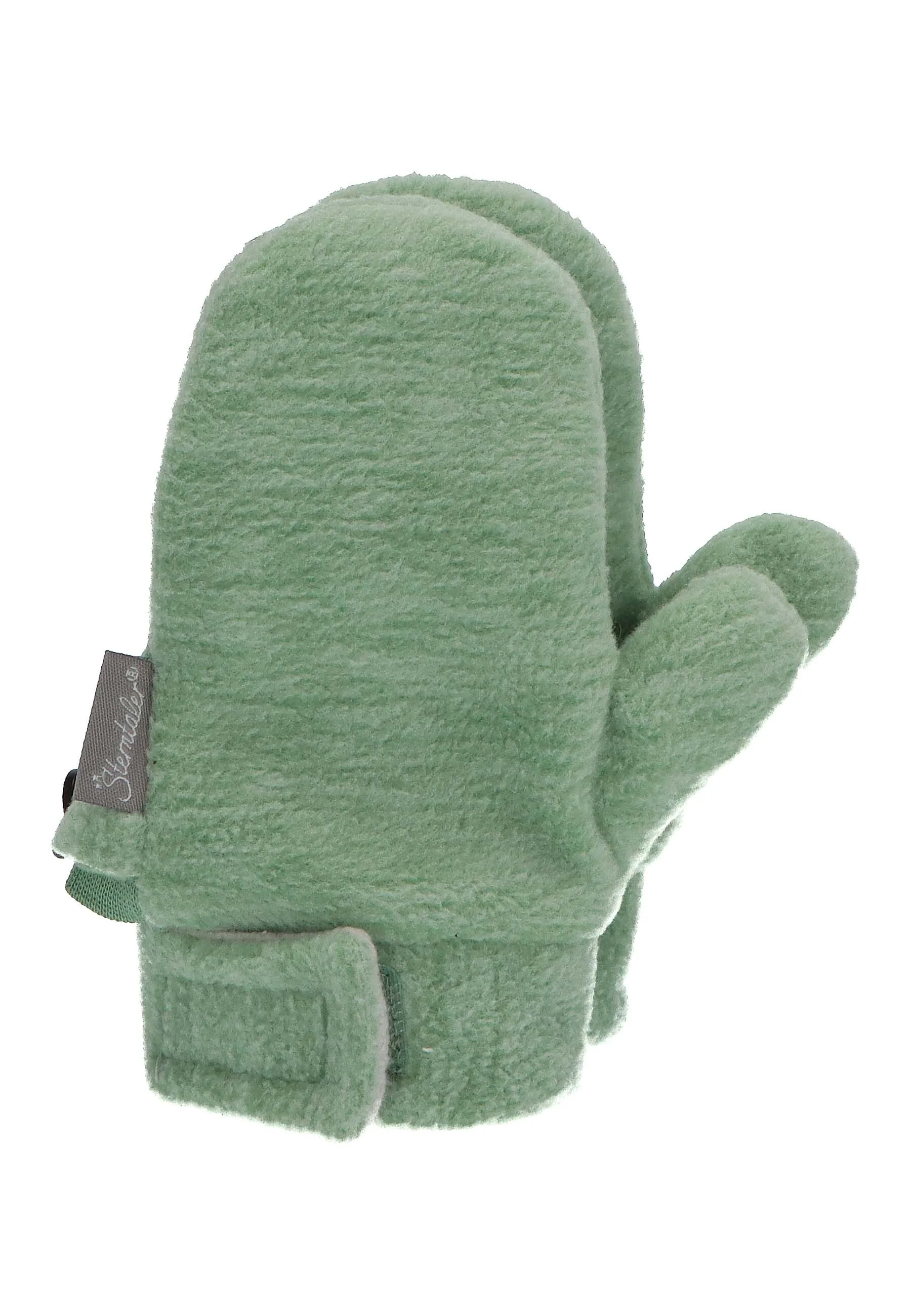 Fäustlinge mit Daumen, Microfleece melange (recycelt)