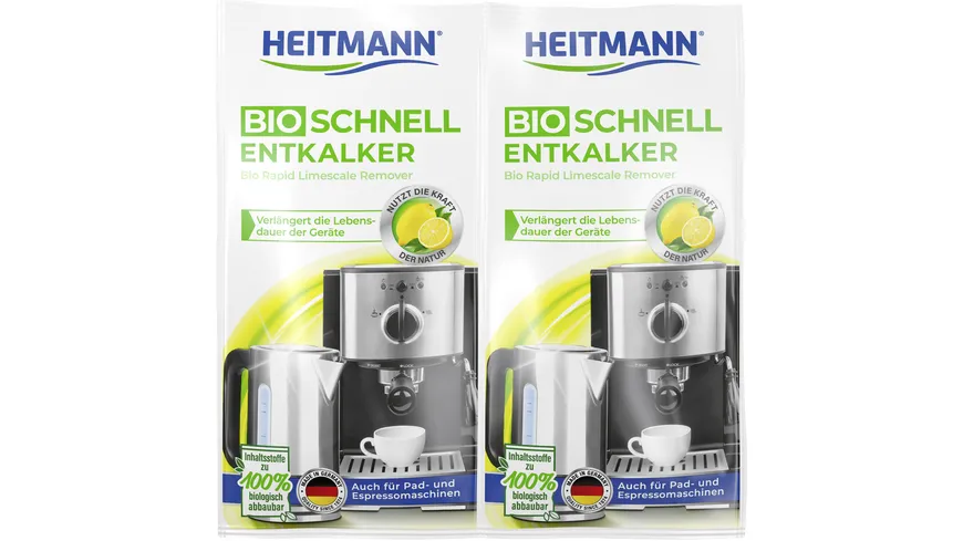 HEITMANN Bio Schnell Entkalker Doppelpack 50 g