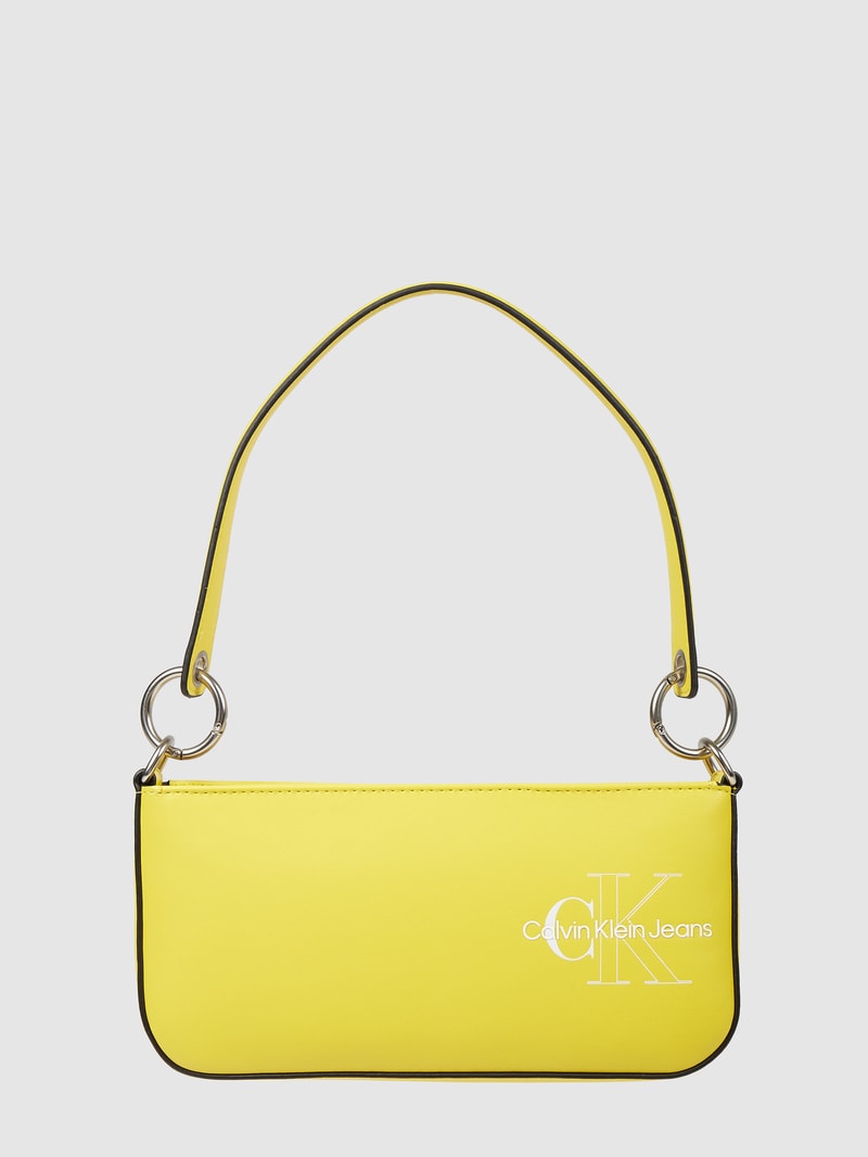 Pochette in Leder-Optik  in gelb