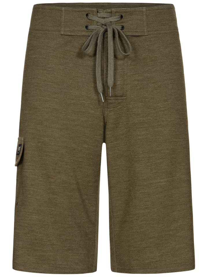 super.natural Merino Shorts M ALL DAY SHORTS in dunkelgrün günstig kaufen