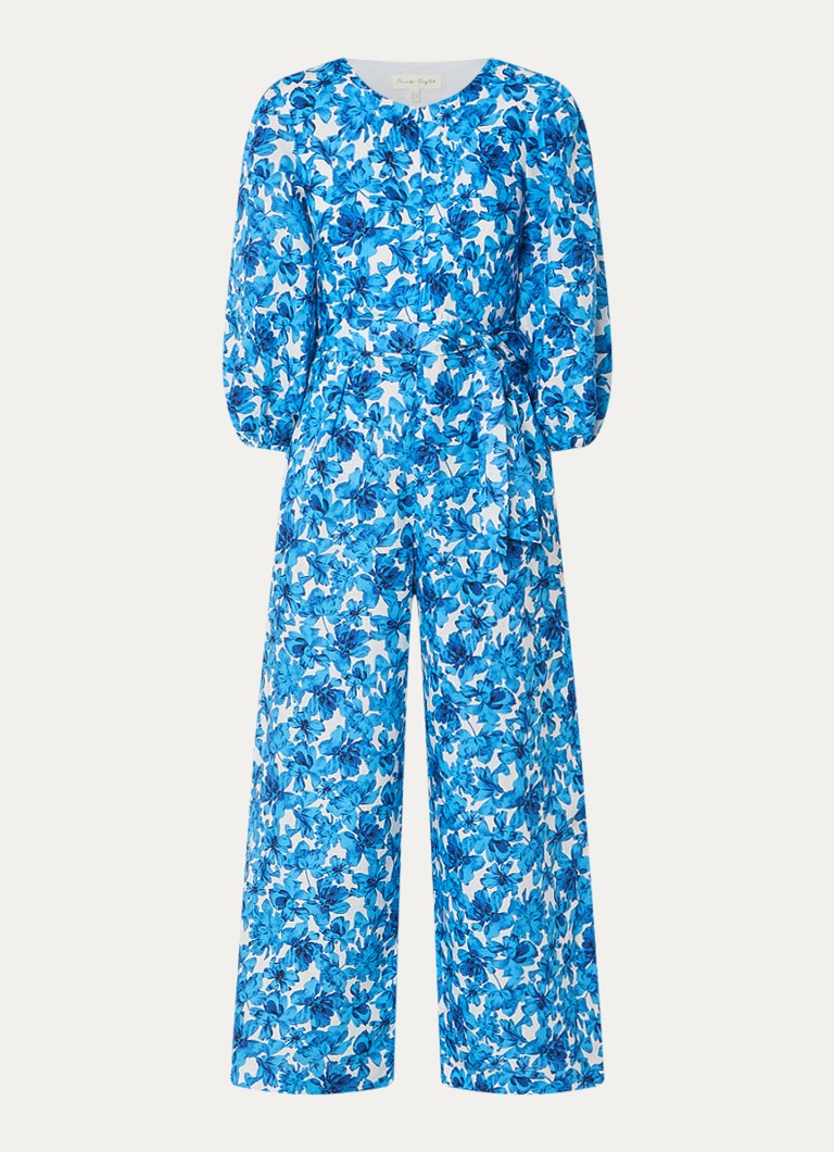 Phase Eight Rosey wide-fit jumpsuit in linen blend with floral print