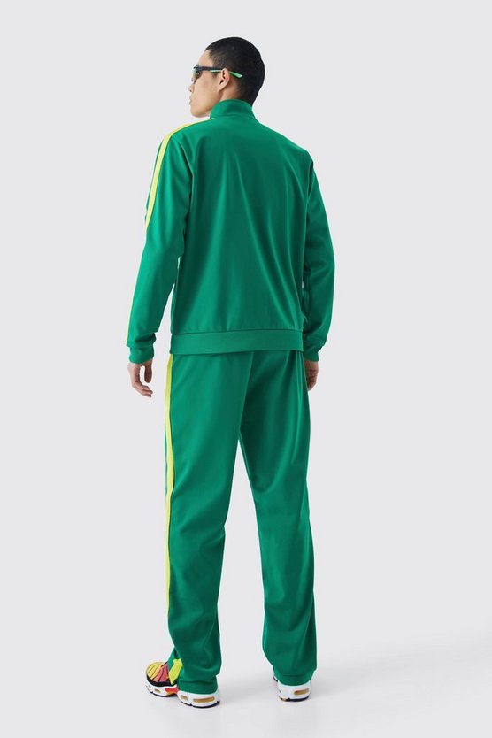 Lockere Trikot-Trainingsjacke mit Reißverschluss-Detail