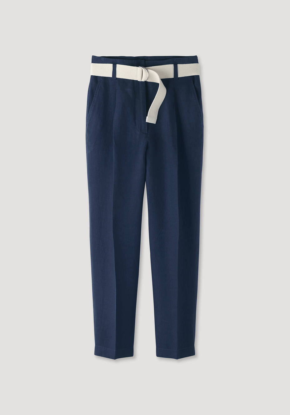 Hose High Waist aus reinem Bio-Leinen