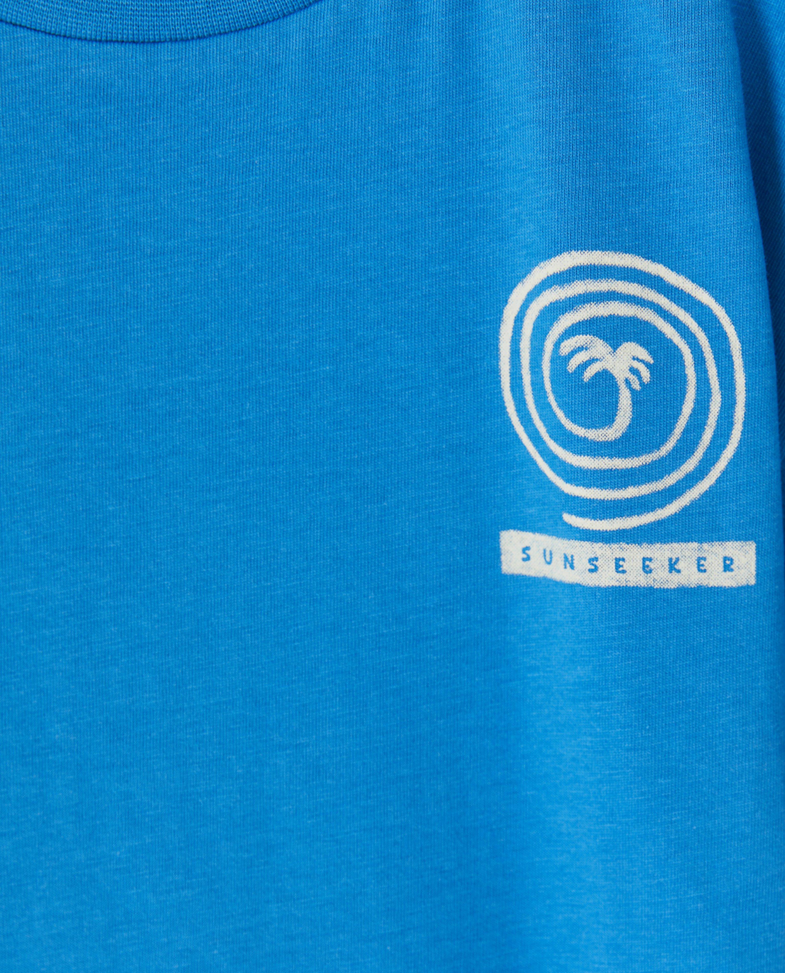 Tricou Besties cu imprimeu albastru