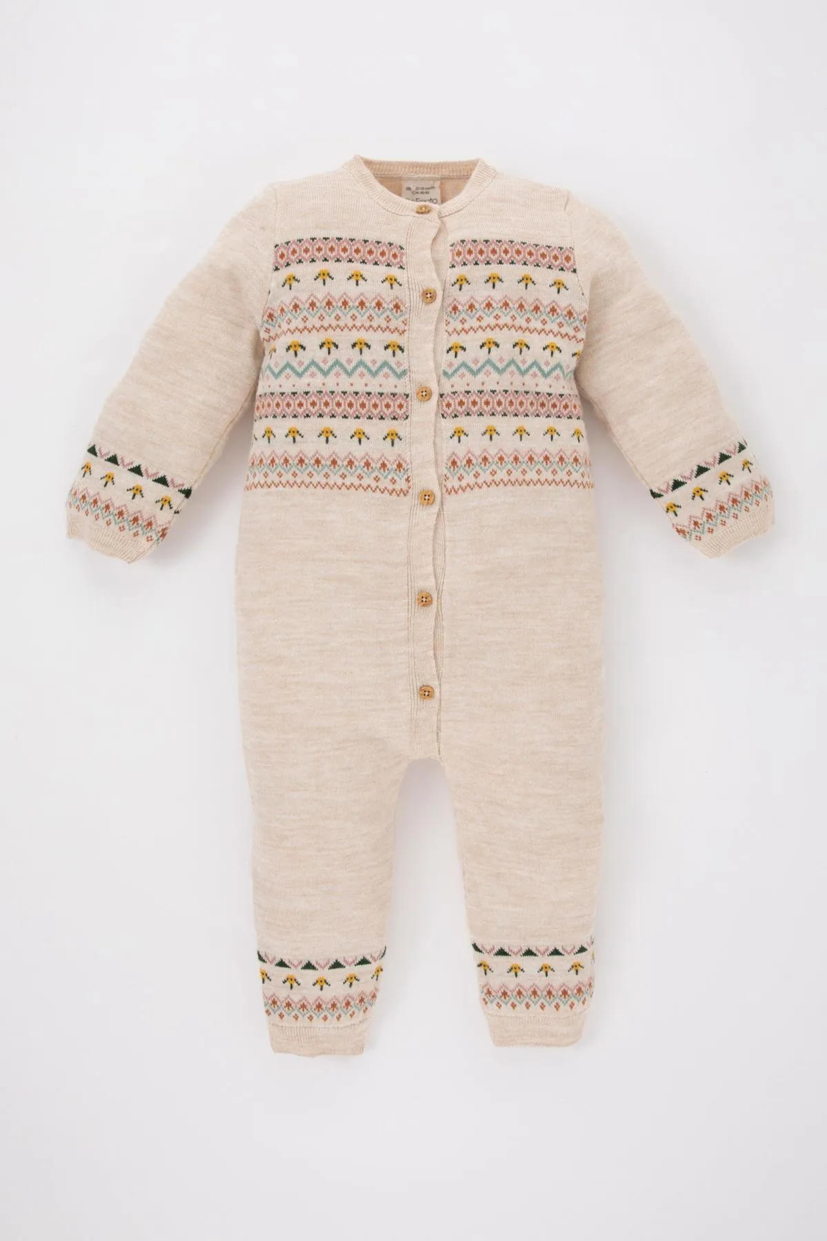 DeFacto  Ethnisch gemusterter Strickoverall für Babys