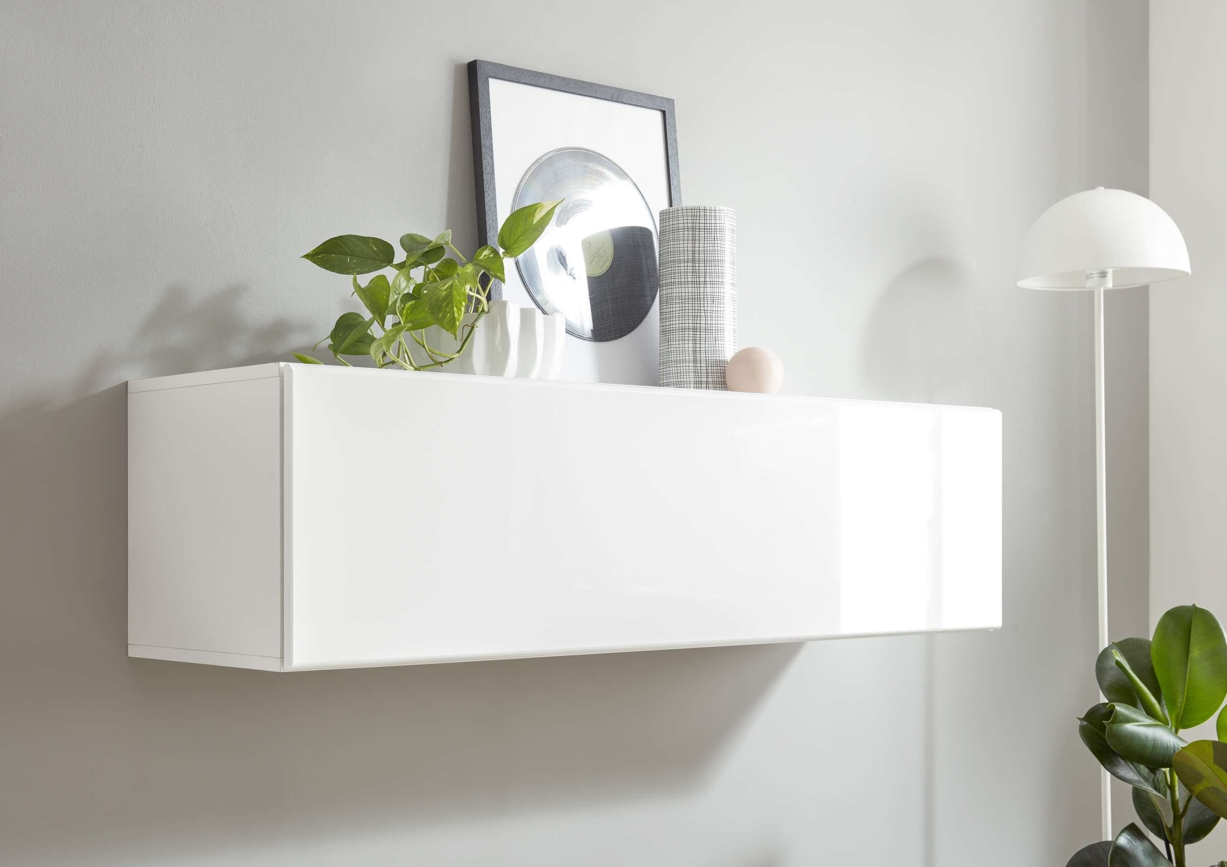 Stylefy Wohnwand Keymen, (Set (6-St), Wohnzimmer-Set), 6-teilig, mit Push-to-Open, MDF, Hochglanzfronten, Modern Design
