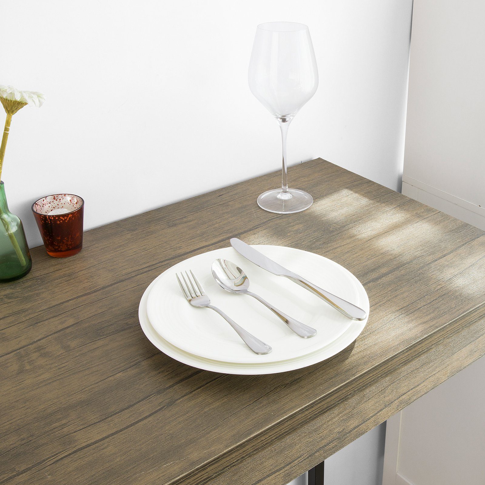 SoBuy Bartisch OGT30, 3-teilig Bartisch-Set Bistrotisch mit 2 Barhockern