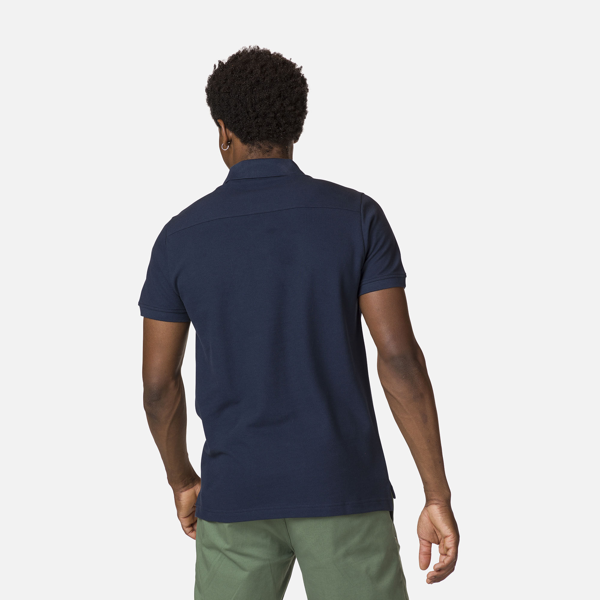 Polo logo à poche homme