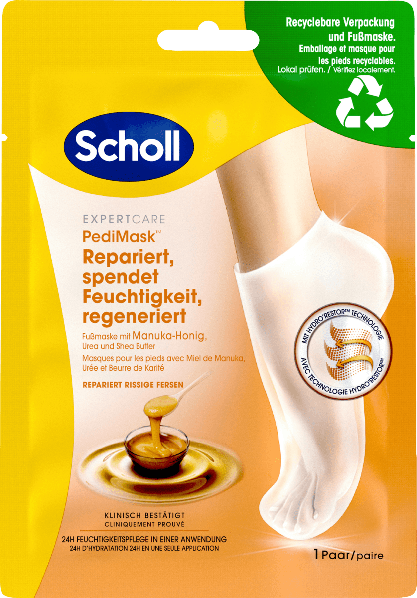 Fußmaske Socken ​mit Manuka-Honig (1 Paar), 2 St