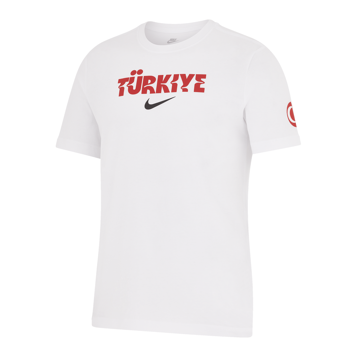 Nike Türkei Crest T-Shirt EM 2024 Weiss Rot F100