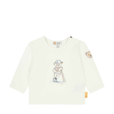 T-Shirt langarm, weiß für Jungs