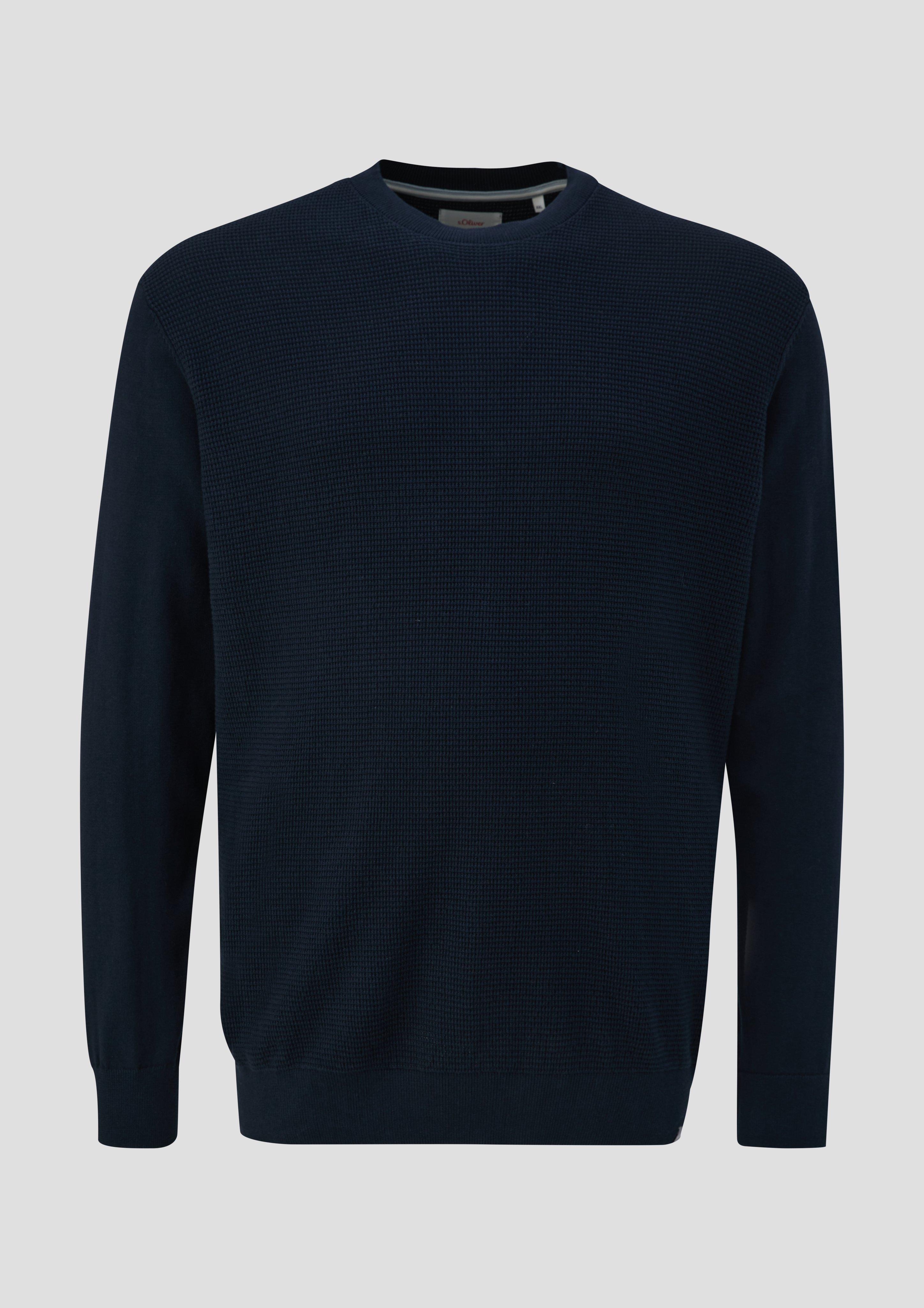 Strickpullover mit Waffelpiqué-Muster  2143412-5978