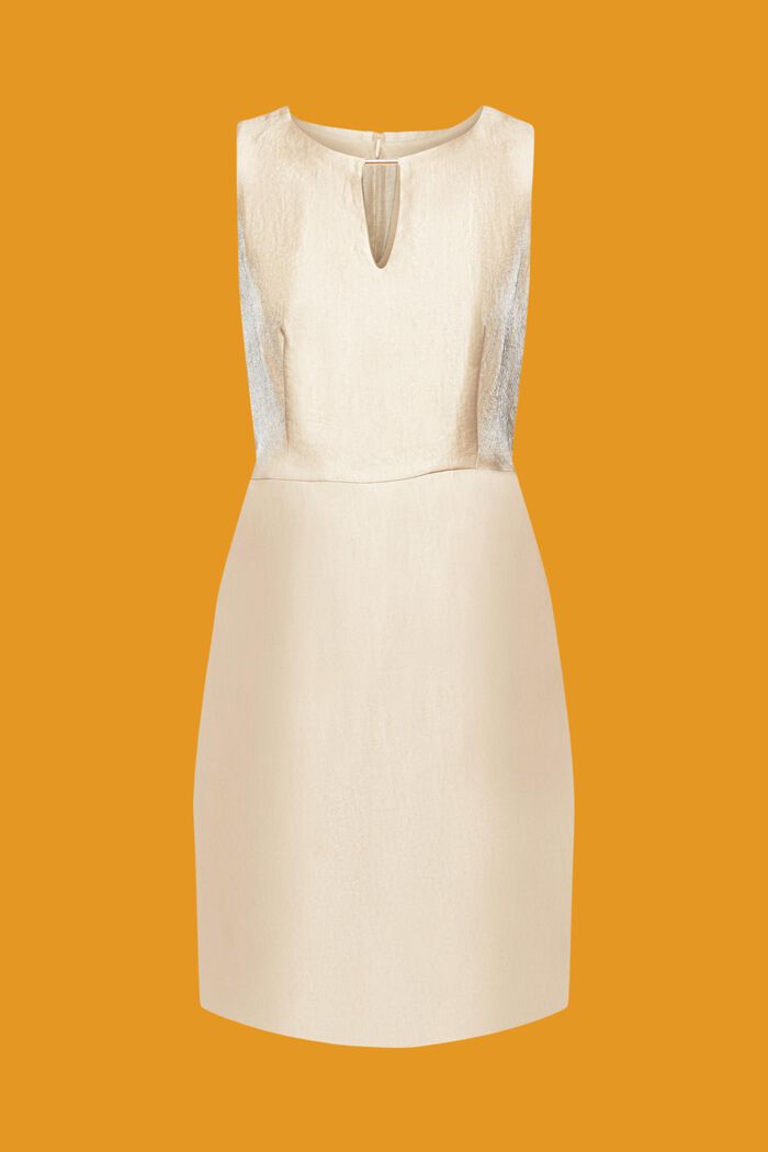 Minikleid aus Twill mit Metallic-Finish