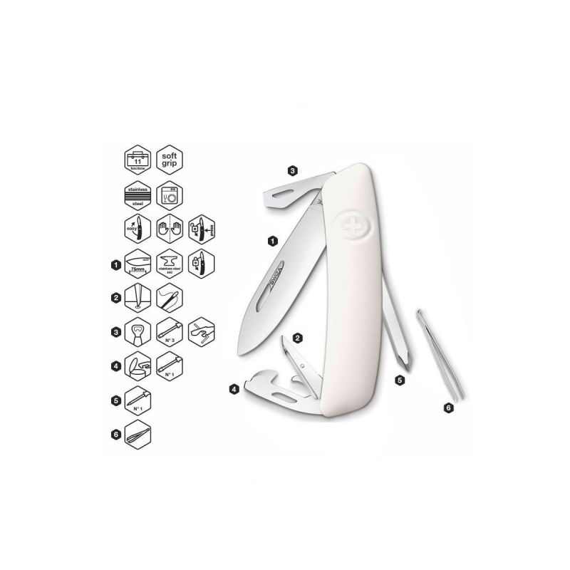 Swiza D04 White, Schweizer Taschenmesser made in Swiss