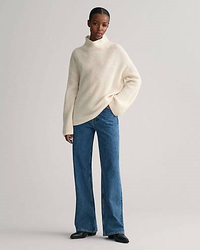 GANT Damen Strickpullover mit Wolle