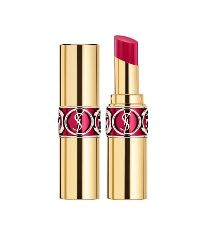 YVES SAINT LAURENT-ROUGE VOLUPTÉ SHINE -Une brillance à porter. Des couleurs fraîches