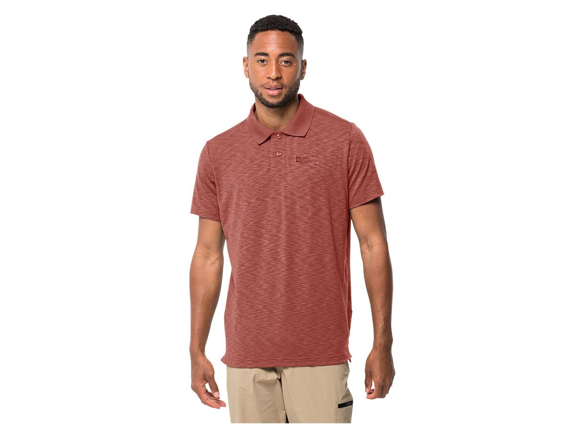 Jack Wolfskin Travel Barn Red Herren Polo
