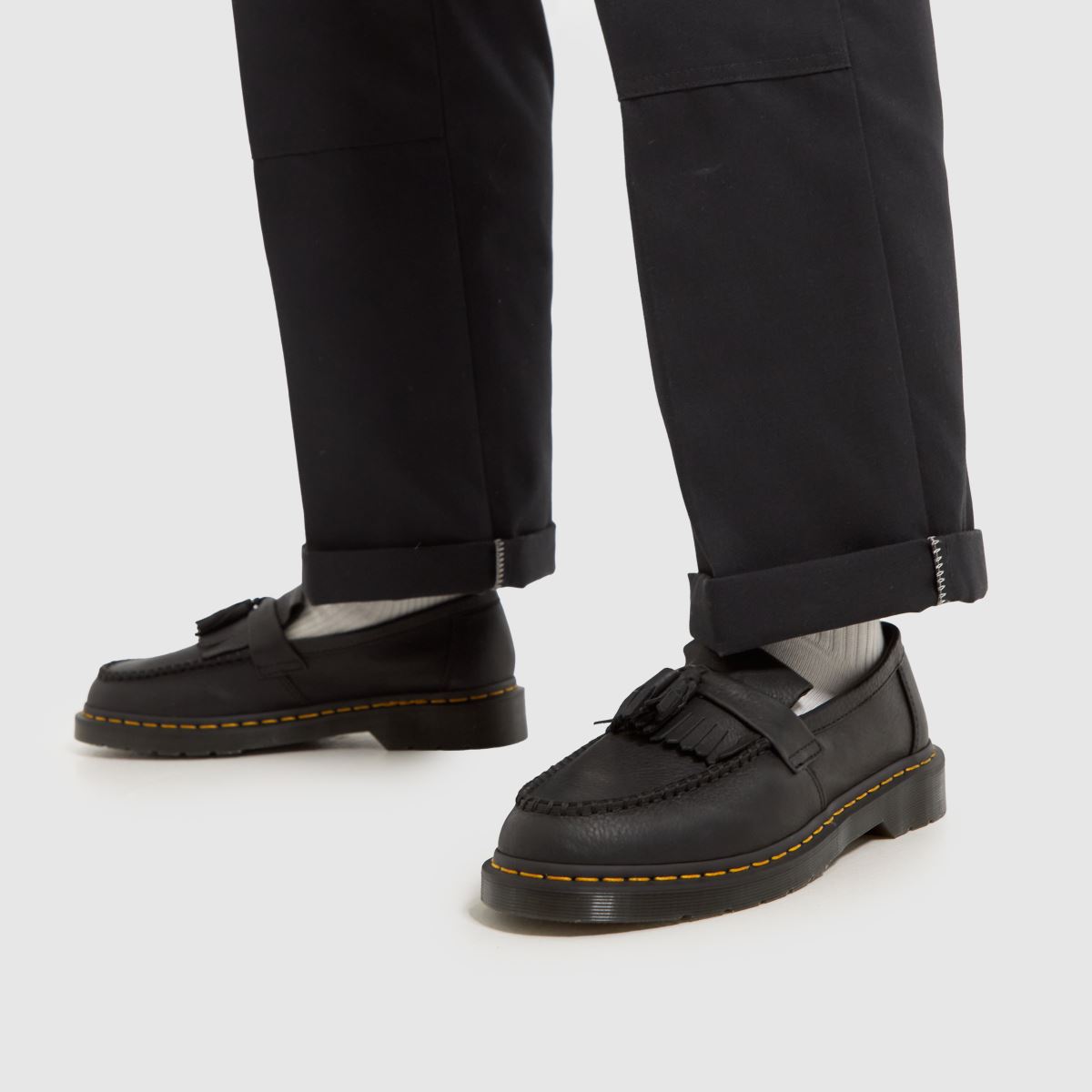 Dr Martens – Adrian – Svarta loafers med tofs