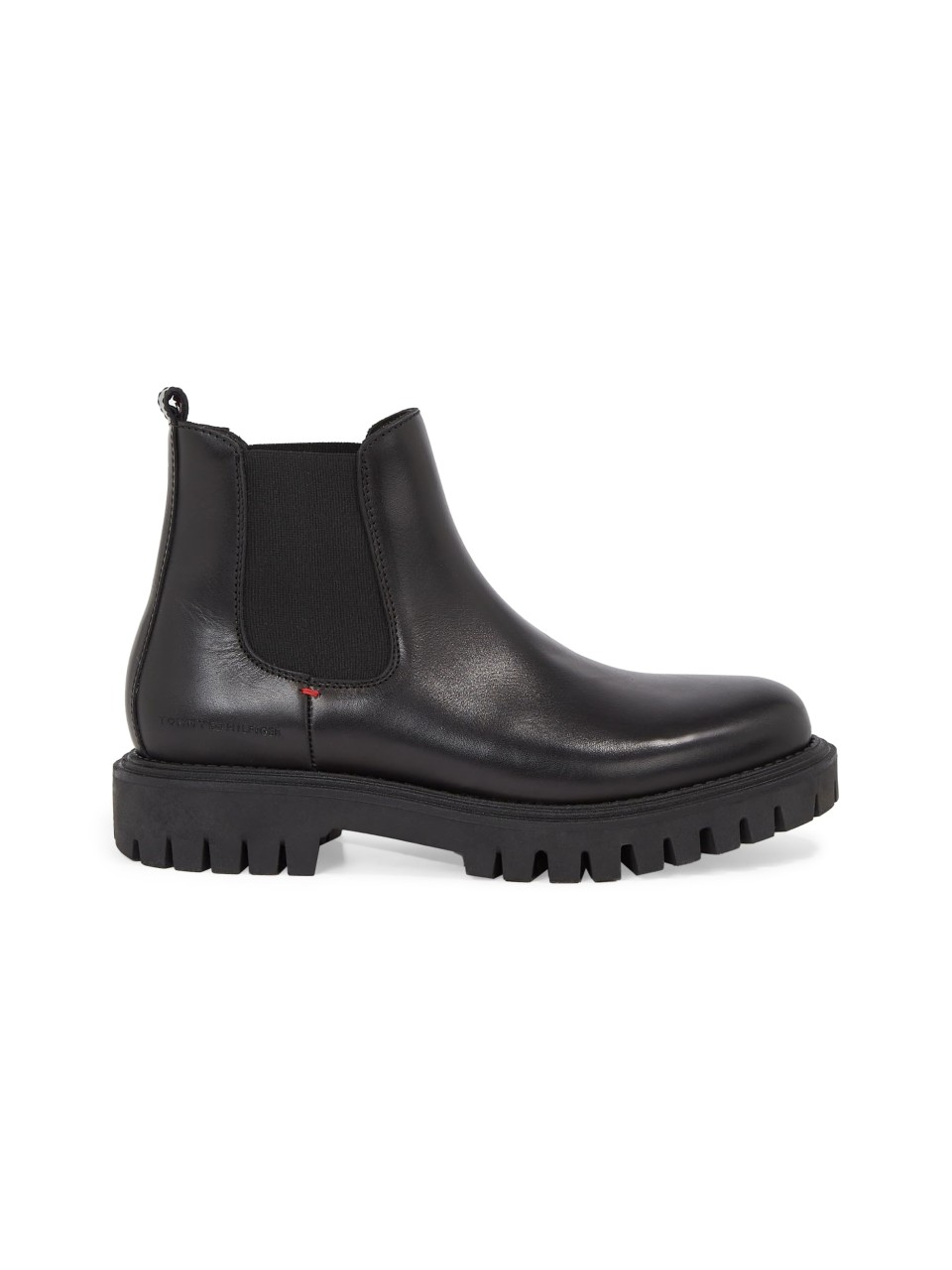 TOMMY HILFIGER Freizeit Schnürer schwarz PREMIUM CASUAL CHUNKY LTH CHELS