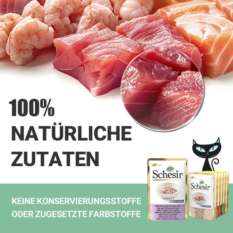 Sparpaket Schesir Jelly Pouch 24 x 85 g zu TOP-Preisen | bitiba %