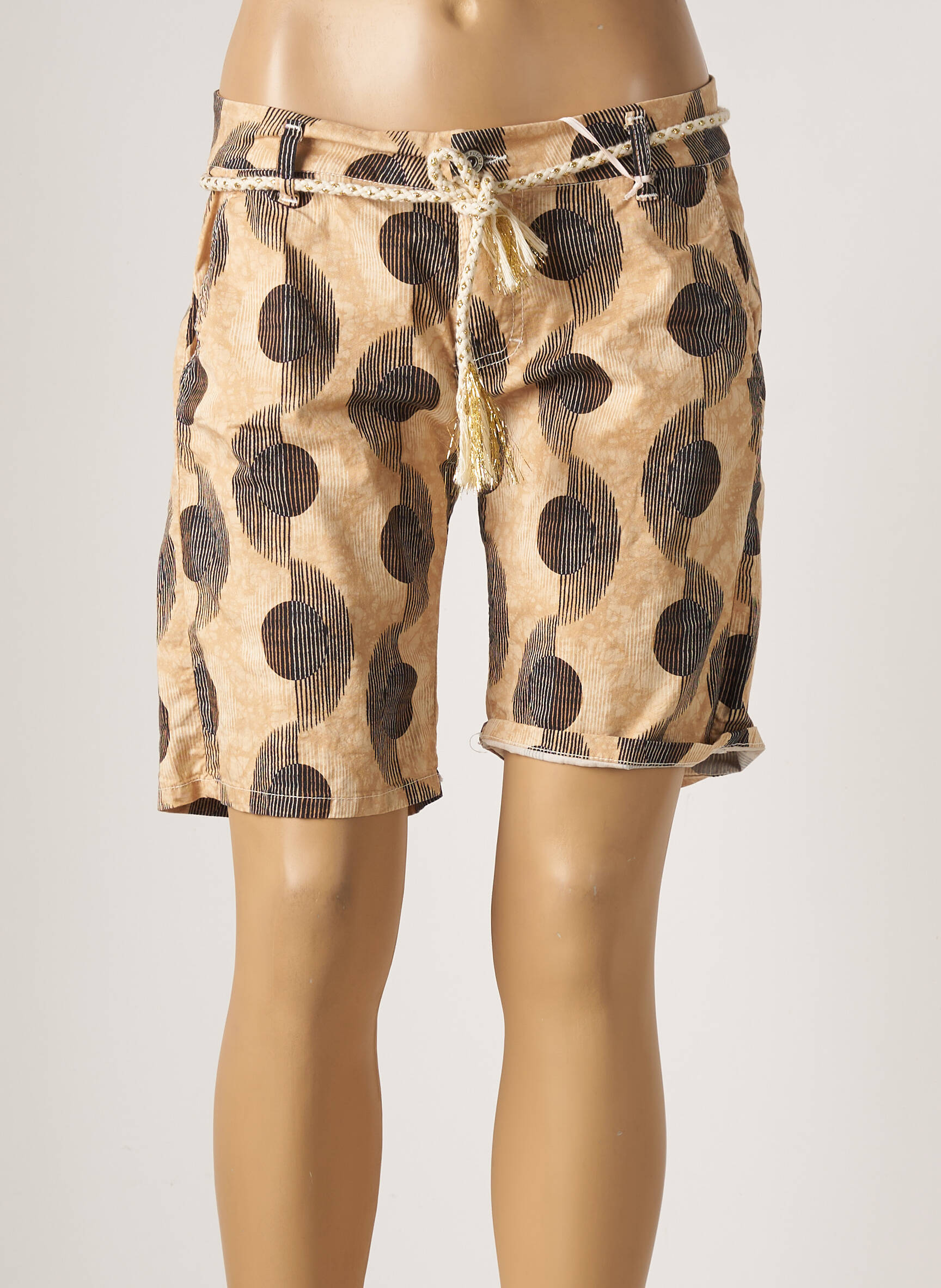 Please Bermudas Femme couleur beige