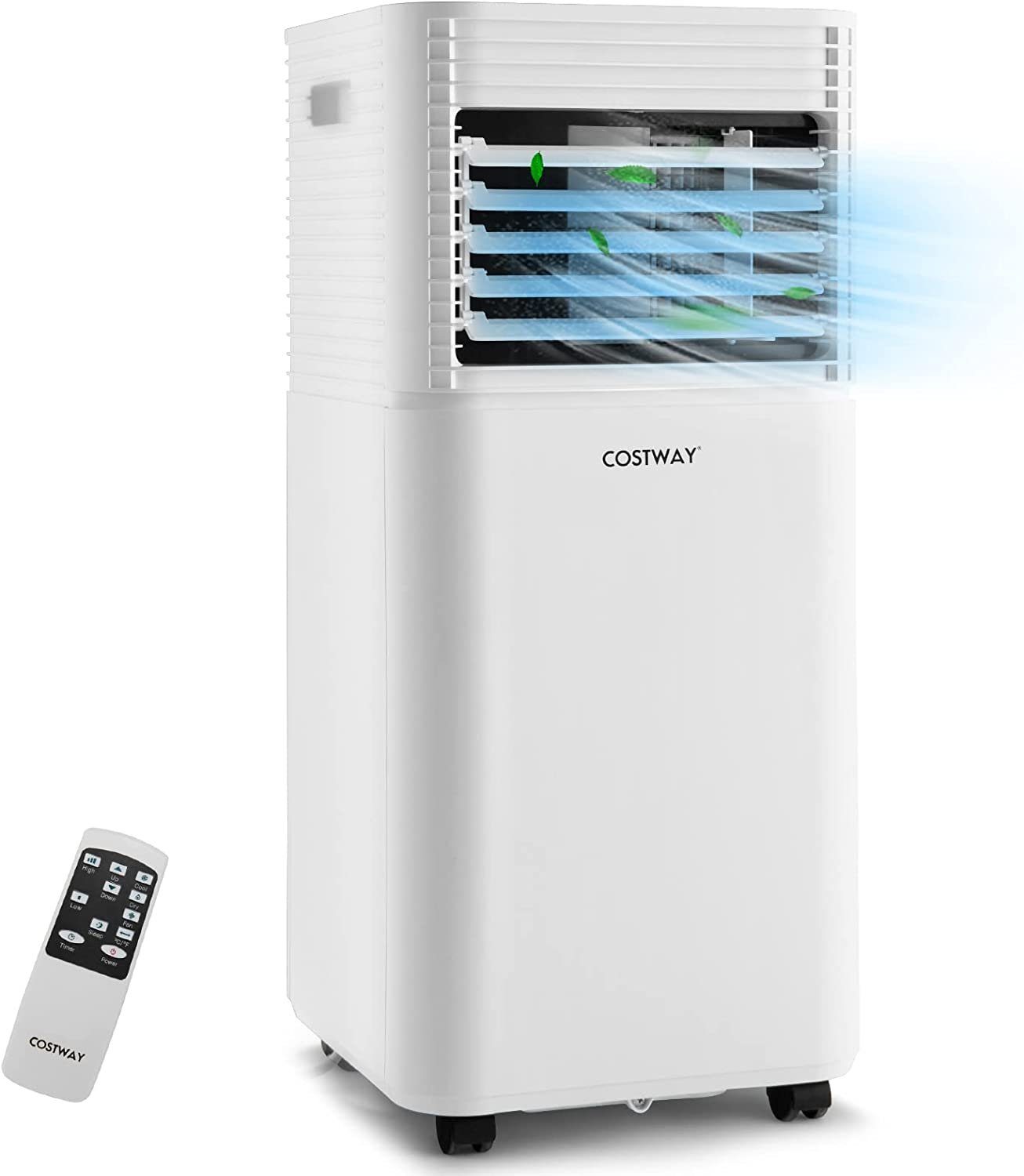 COSTWAY 3-in-1-Klimagerät, 7000BTU/2,1kW, 39m³, Fernbedienung, 16℃-32℃