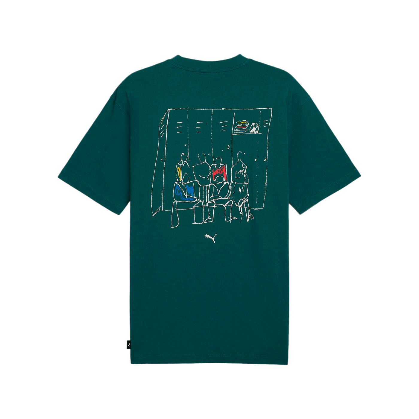 PUMA Graphics Back Up Team T-Shirt Grün F43