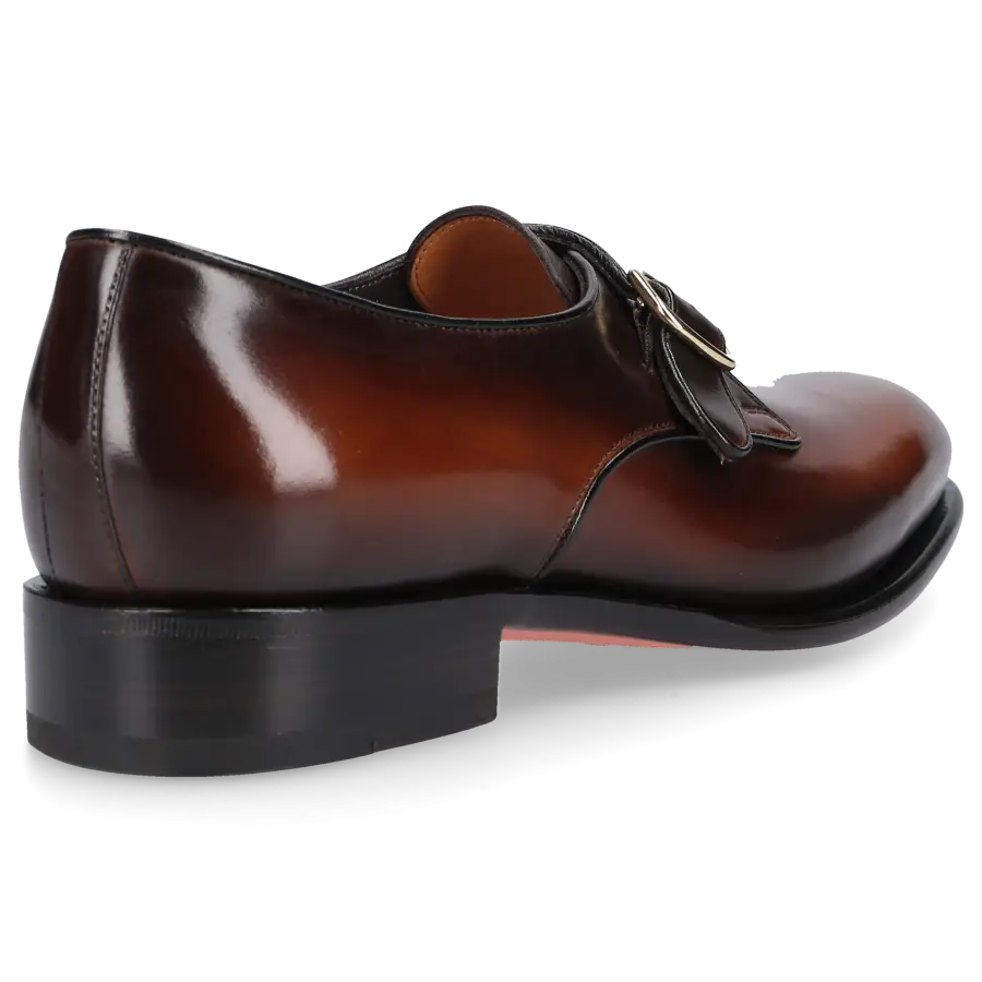 Santoni - Monk Schuhe 18710 Kalbsleder - braun